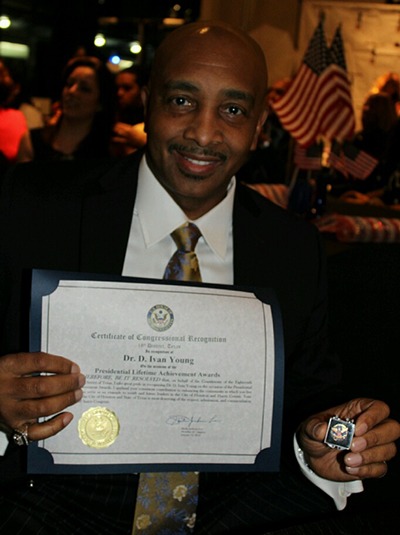 Dr. D. Ivan Young Certificate of Congressional Recognition