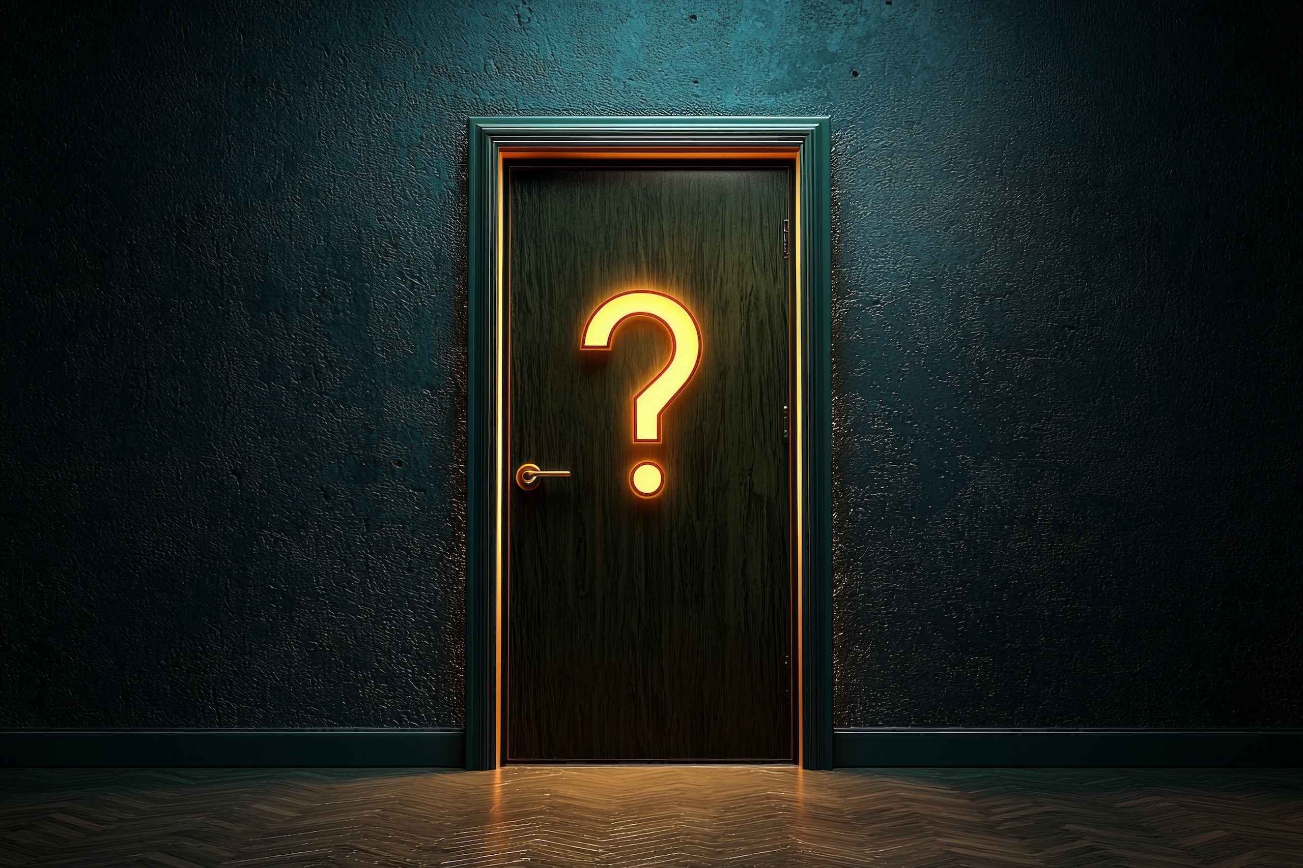 Door with question mark. When All the Doors Have Closed: Let Faith Be the Fuel, Not the Last Resort