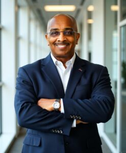 Dr. D Ivan Young, MCC, in Blue Suite with Arms folded. How I Turned My Problems Into a Million-Dollar Coaching Brand