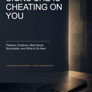 Cover of Signs She Is Cheating on You, a 92-page practical guide for men