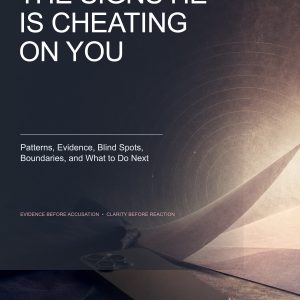 Cover of The Signs He Is Cheating on You, a 95-page practical guide for women
