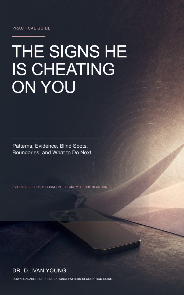The Signs He Is Cheating on You digital guide by Dr. D. Ivan Young